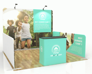 10x10 Small Commercial Trade Show Booth Idea 01