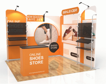 Custom Portable Trade Show Booth Kit Q. - 10ft & 20ft Options