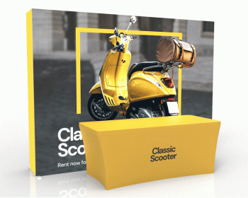 10ft SEGQuick™ Booth 23 - Pop Up Backlit