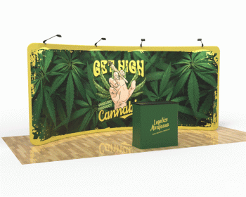 20ft Curved PortaZip™ Backdrop