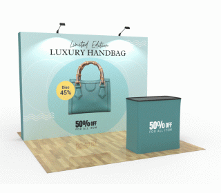 10ft Straight Pop Up Display