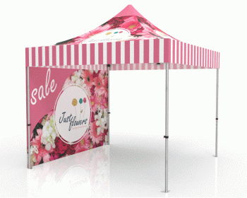 10x10 Advertising Canopy Tent with Backwall 