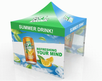 10x10 Pop Up Canopy Tent with 3 Backwalls