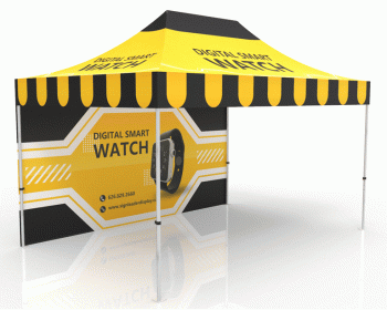 10x15 Advertising Canopy Tent with Backwall