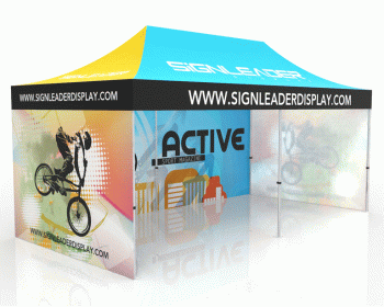 10x20 Event Canopy Tent with 3 Backwalls