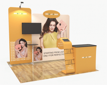 10ft Portable Fashion Brands Trade Show Booth Idea 14
