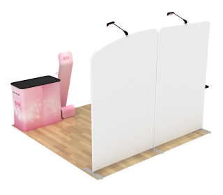 10ft Custom Panels Portable Trade Show Booth Kit A1