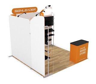 10ft Custom Portable Trade Show Booth Kit Q
