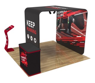 10ft Custom Portable Trade Show Booth Kit S