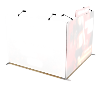 10ft Custom Portable Trade Show Booth Kit X