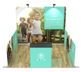 10ft Commercial Portable Custom Trade Show Booth Combo 01