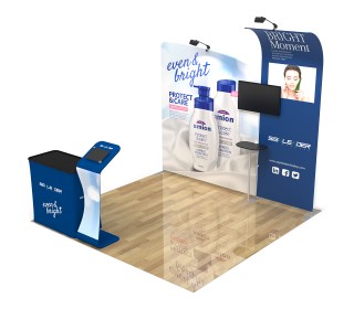 10ft Commercial Portable Custom Trade Show Booth Combo 17