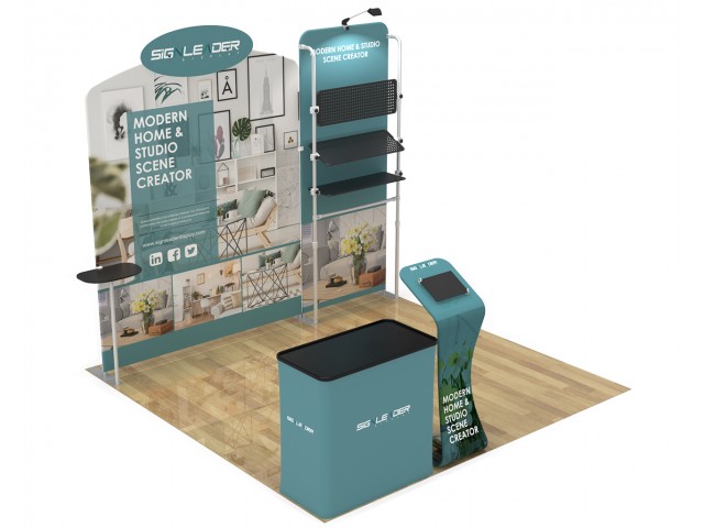 10ft Commercial Portable Custom Trade Show Booth Combo 20