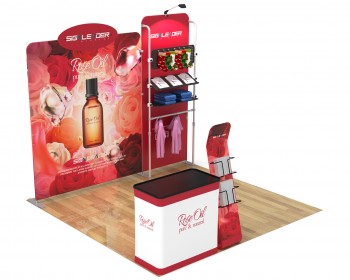 10ft Custom Cosmetics & Beauty Trade Show Booth Idea 22