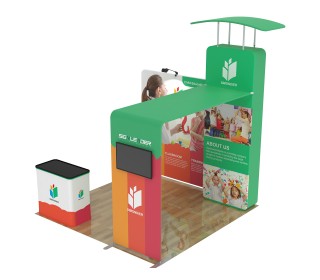10ft Commercial Portable Custom Trade Show Booth Combo 07
