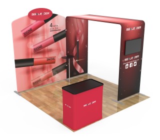 10ft Commercial Portable Custom Trade Show Booth Combo 08
