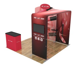 10ft Commercial Portable Custom Trade Show Booth Combo 08