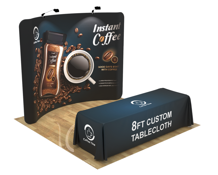 10ft Curved Portable Trade Show Booth Kit 03