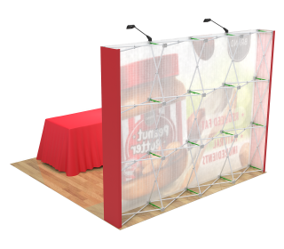 10ft Straight Velcro Portable Trade Show Booth Kit 14