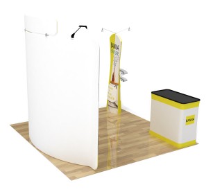 10ft Curved Portable Trade Show Booth Kit 20