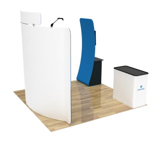 10ft Curved Portable Trade Show Booth Kit 26