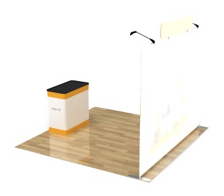 10ft Straight Portable Trade Show Booth Kit 17
