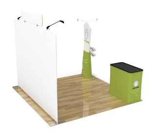 10ft Straight Portable Trade Show Booth Kit 21