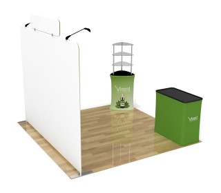 10ft Straight Portable Trade Show Booth Kit 23