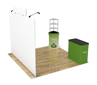 10ft Straight Portable Trade Show Booth Kit 23