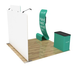 10ft Straight Portable Trade Show Booth Kit 25