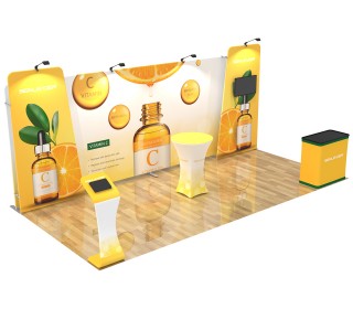 10x20ft Commercial Custom Trade Show Booth Combo B