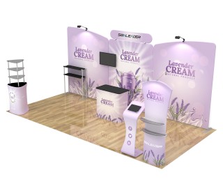 10x20ft Commercial Custom Trade Show Booth Combo K
