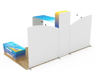 10x20ft Commercial Custom Trade Show Booth Combo Q