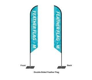 Custom Feather Angled Flag