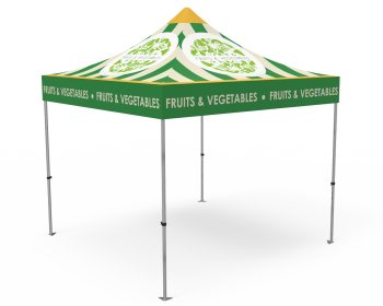 Custom 10x10 Pop Up Canopy Tent (Full Color)