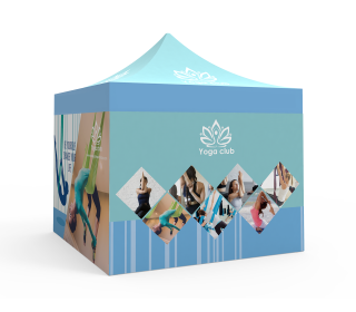 Custom Pop Up Canopy Tent 10x10 with 4 x Single-Sided Full Walls