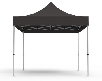 Unprinted Black 10 x 10 Pop Up Canopy Tent 