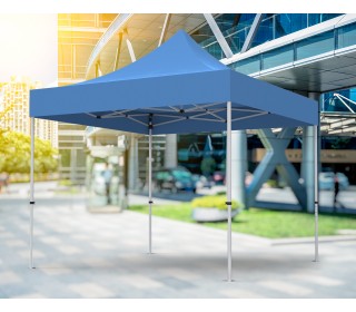 Unprinted Blue 10 x 10 Pop Up Canopy Tent 