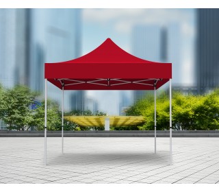 Unprinted Red 10 x 10 Pop Up Canopy Tent 