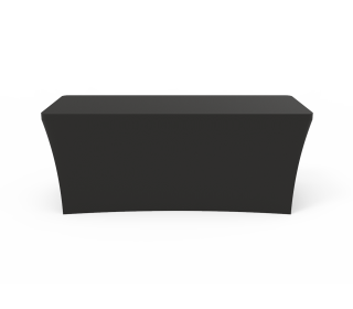 Solid Black Stretch Table Covers