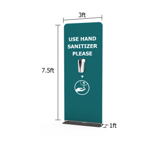 Adjustable Public Automatic Infrared Induction Hand Sanitizer Dispenser Banner Holder Kit