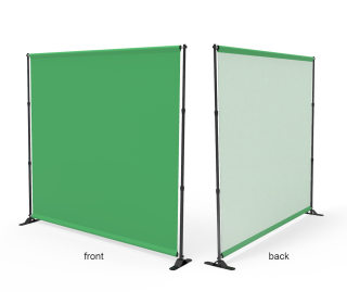 Adjustable Step and Repeat Video Backdrop Tension Fabric Display for Online Conferencing