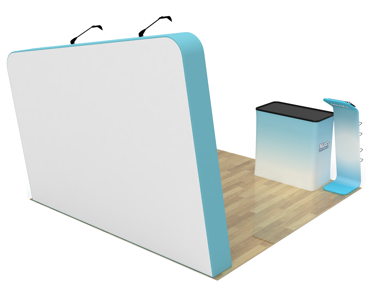 10ft Custom Portable Trade Show Booth Kit J