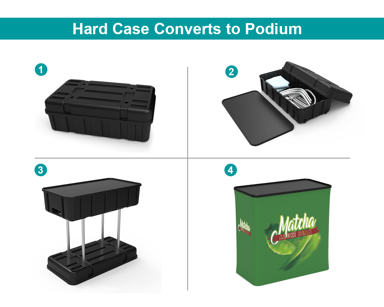 10ft Custom Portable Trade Show Booth Kit I