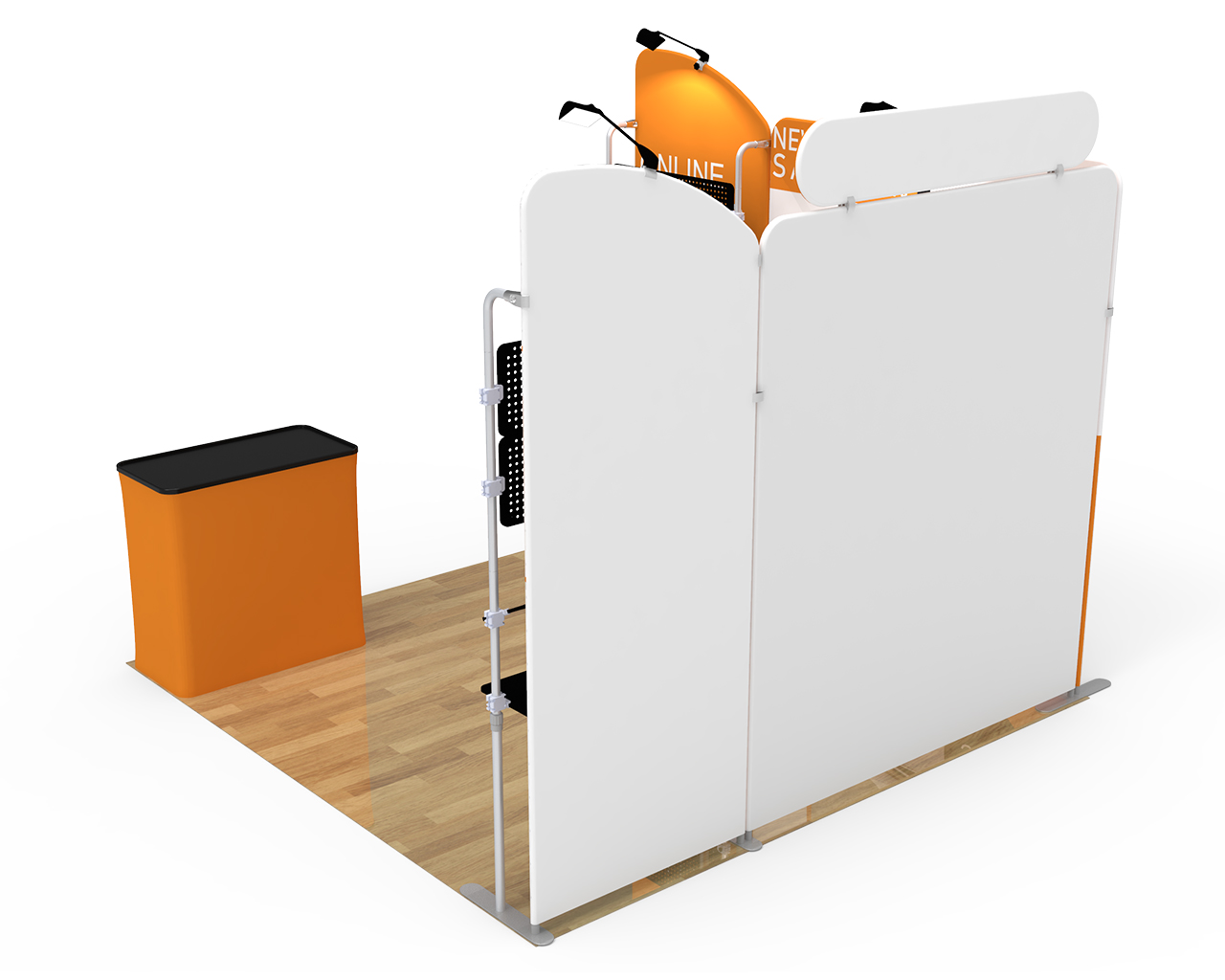 10ft Custom Portable Trade Show Booth Kit Q