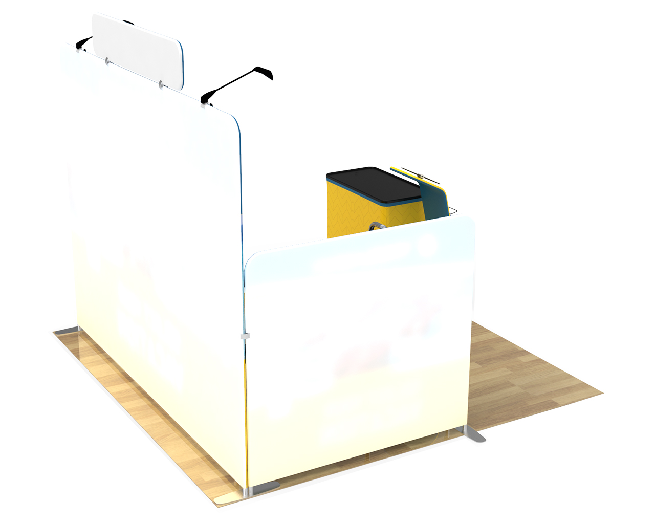 10ft Custom Portable Trade Show Booth Kit V