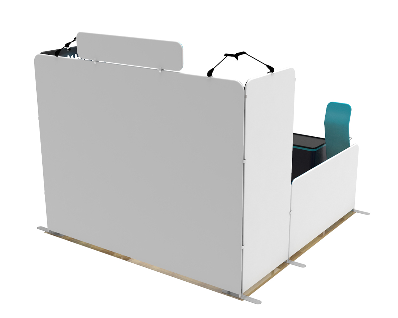 10ft Custom Portable Trade Show Booth Kit Y