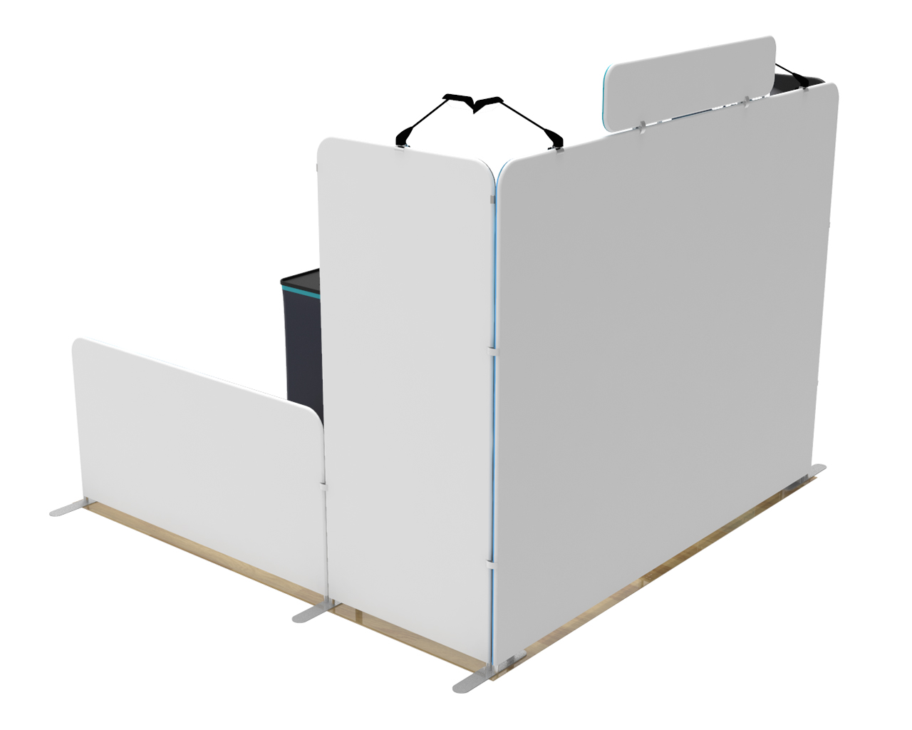 10ft Custom Portable Trade Show Booth Kit Y