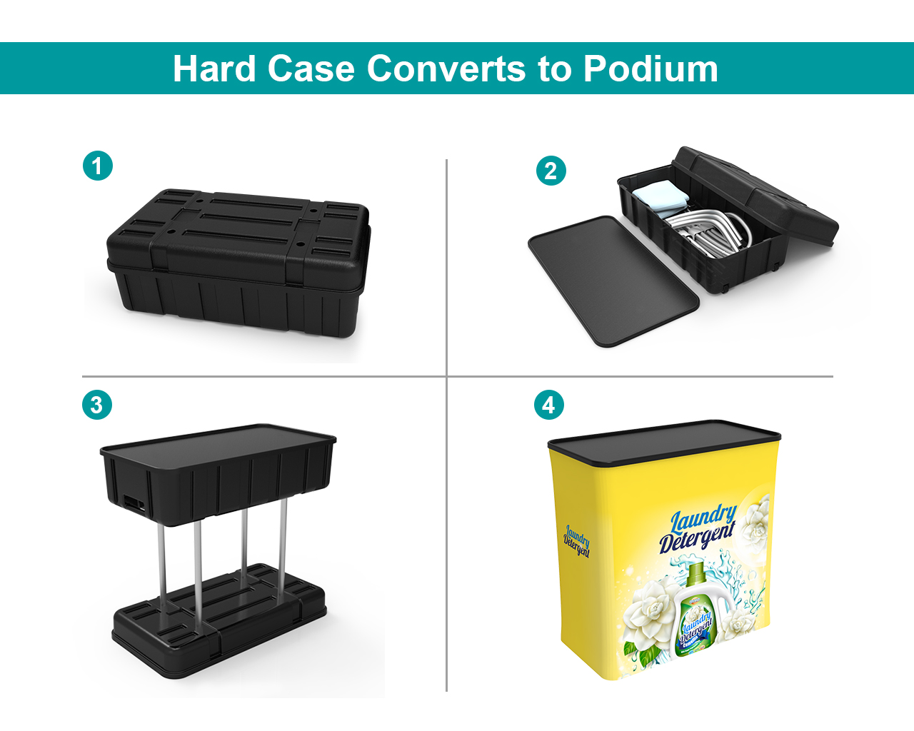 10ft Commercial Portable Custom Trade Show Booth Combo 13