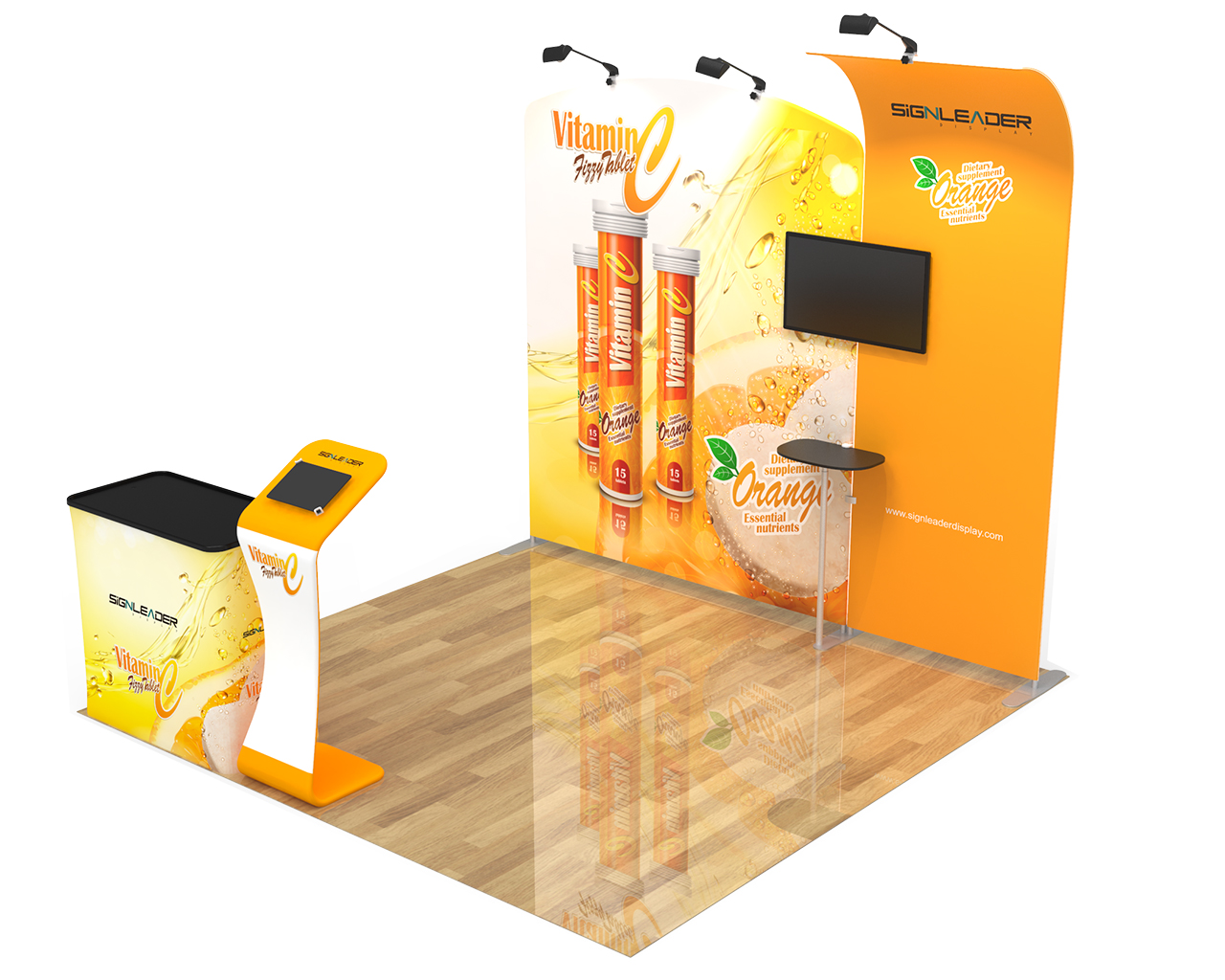 10ft Commercial Portable Custom Trade Show Booth Combo 15